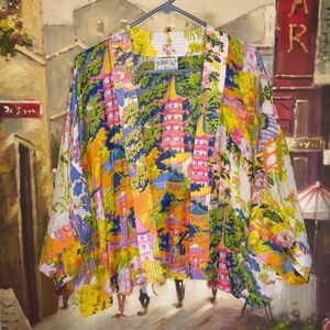 One Hundred Stars Colorful Kimono Jacket
